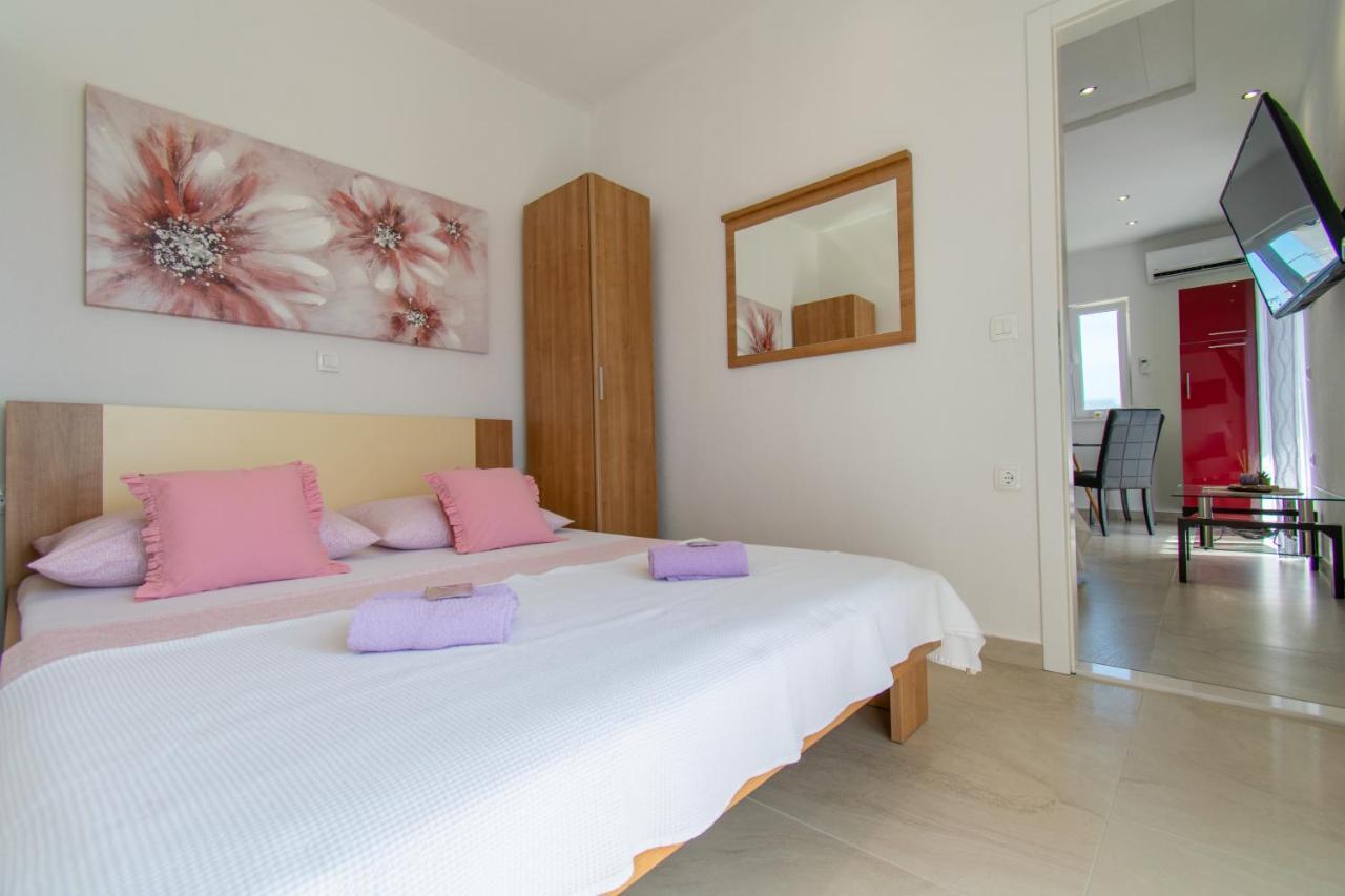 A2+2 - Lavanda Centar Makarska - Sea View Lägenhet Exteriör bild